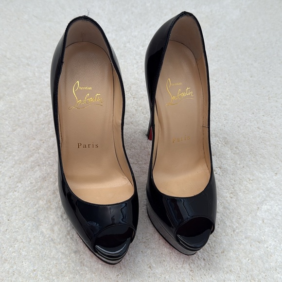 AUTHENTIC NEW Christian Louboutin Lady Peep Black - Picture 7 of 9